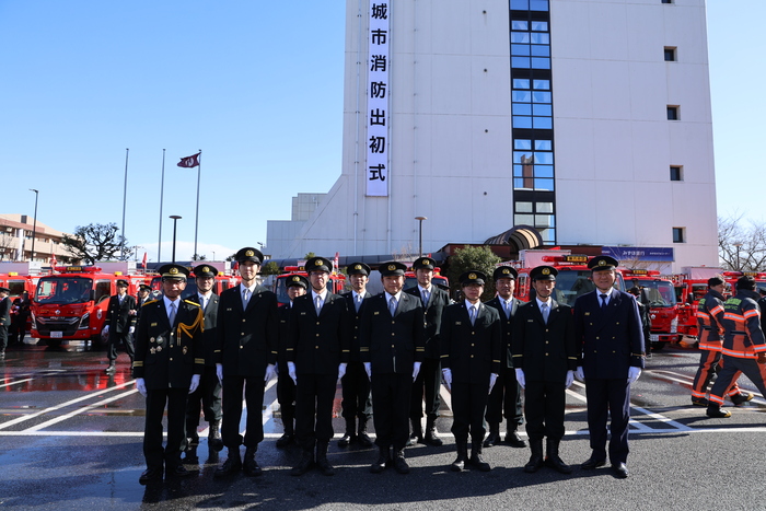 写真：消防団勤続8年団員