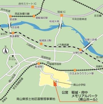 地図：南山ホールへの案内図