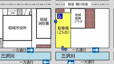 地図：地域振興プラザ周辺