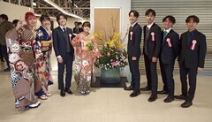 写真：会場前