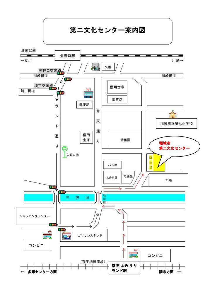 写真：第二文化センター案内図
