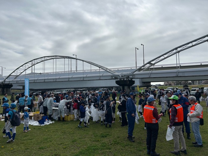 写真：多摩川緑地公園の受付の様子
