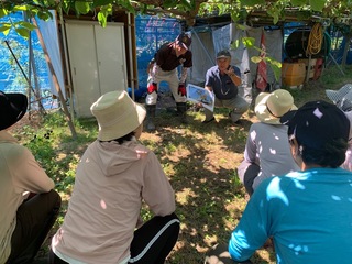 摘果作業の指導