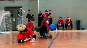 写真：競技中の萩原選手