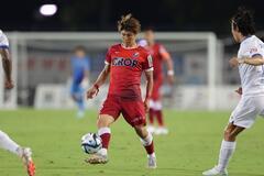 写真：プレー中の輪笠選手1