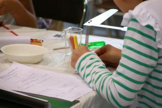 写真：体験する様子