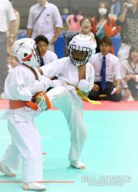 写真：試合中の山下さん