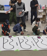 写真：mBotを使ったプログラミング教室