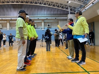 写真：ボッチャ大会表彰