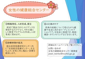 画像：女性の健康総合センターの紹介2