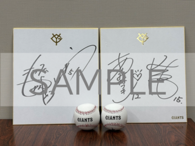 サイン色紙・サインボール　イメージ