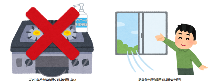 アルコール消毒