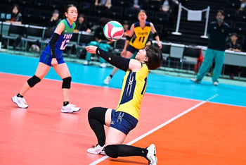 写真：プレー中の松永選手2