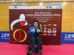 写真：スペインオープンに出場した七野選手