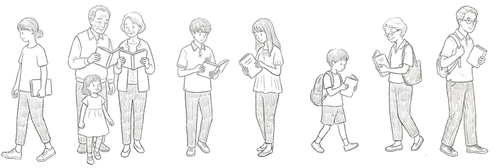本を読む人