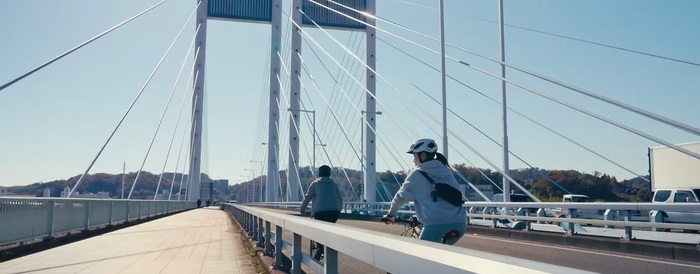私たちの街、いつもの道、自転車の聖地。