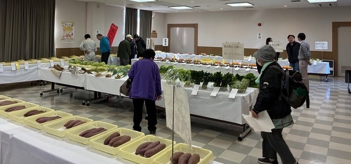 農産物品評会（第一弾の様子）