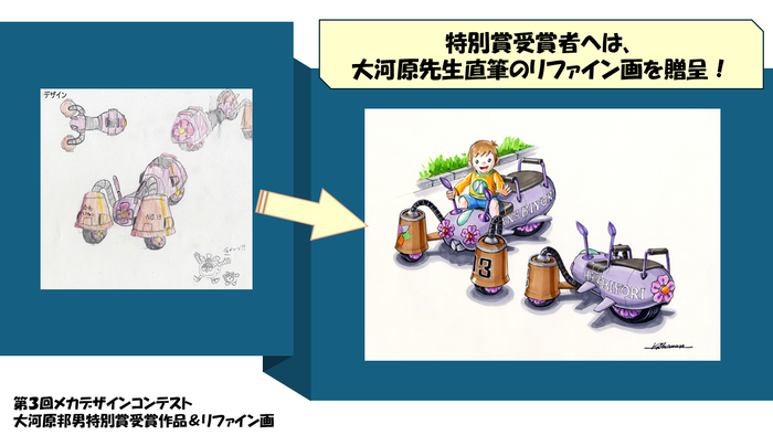 「大河原邦男特別賞」受賞作品のリファインイメージ