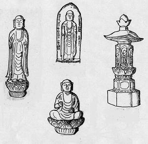 Illustration: Four Types of Jizo Bodhisattva Statues