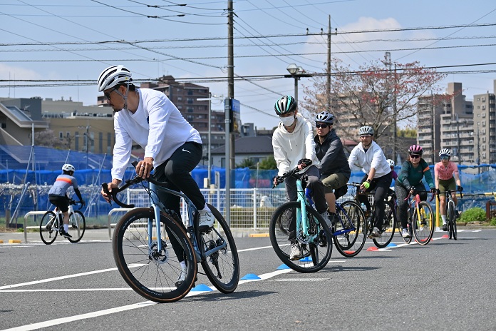 Scenes from the "How to Ride a Sports Bike Safely" Course