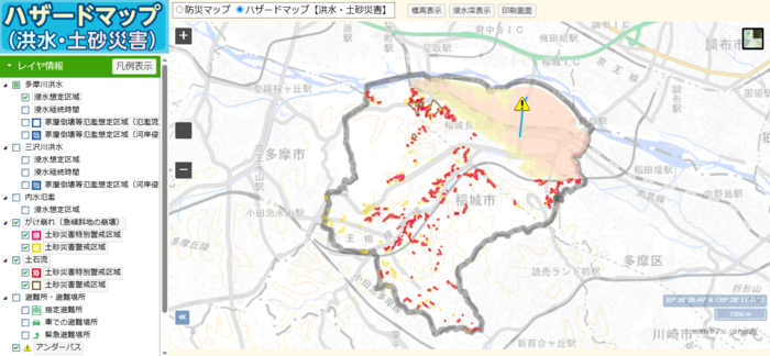 Versión web del mapa de riesgos