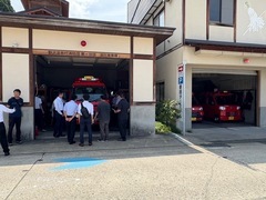Foto: Treinamento de inspeção do Corpo de Bombeiros da Vila de Nozawa Onsen