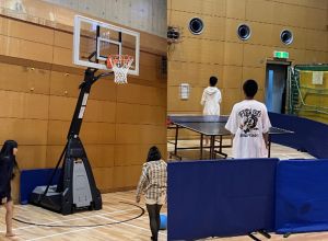 Foto: Vista do salão do Centro Infantil