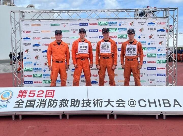 Foto de grupo do Campeonato Nacional de Técnicas de Resgate e Combate a Incêndios