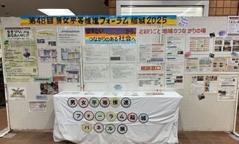 照片：「男女平等推動論壇稻城2025」面板展