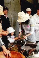 照片：製作柏餅的體驗2